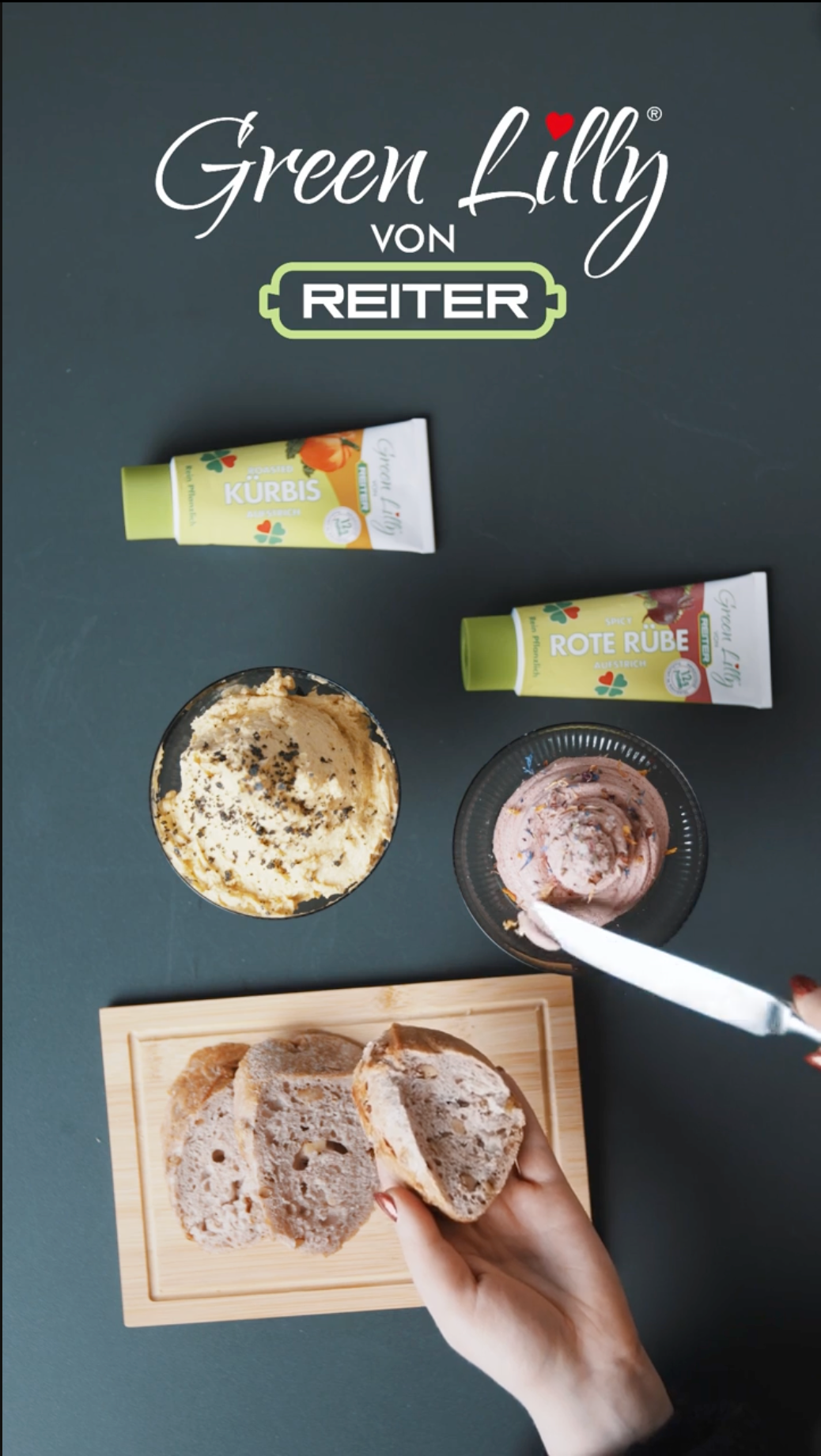 Bunte Butter mit Green Lilly Kürbis & Rote Rübe