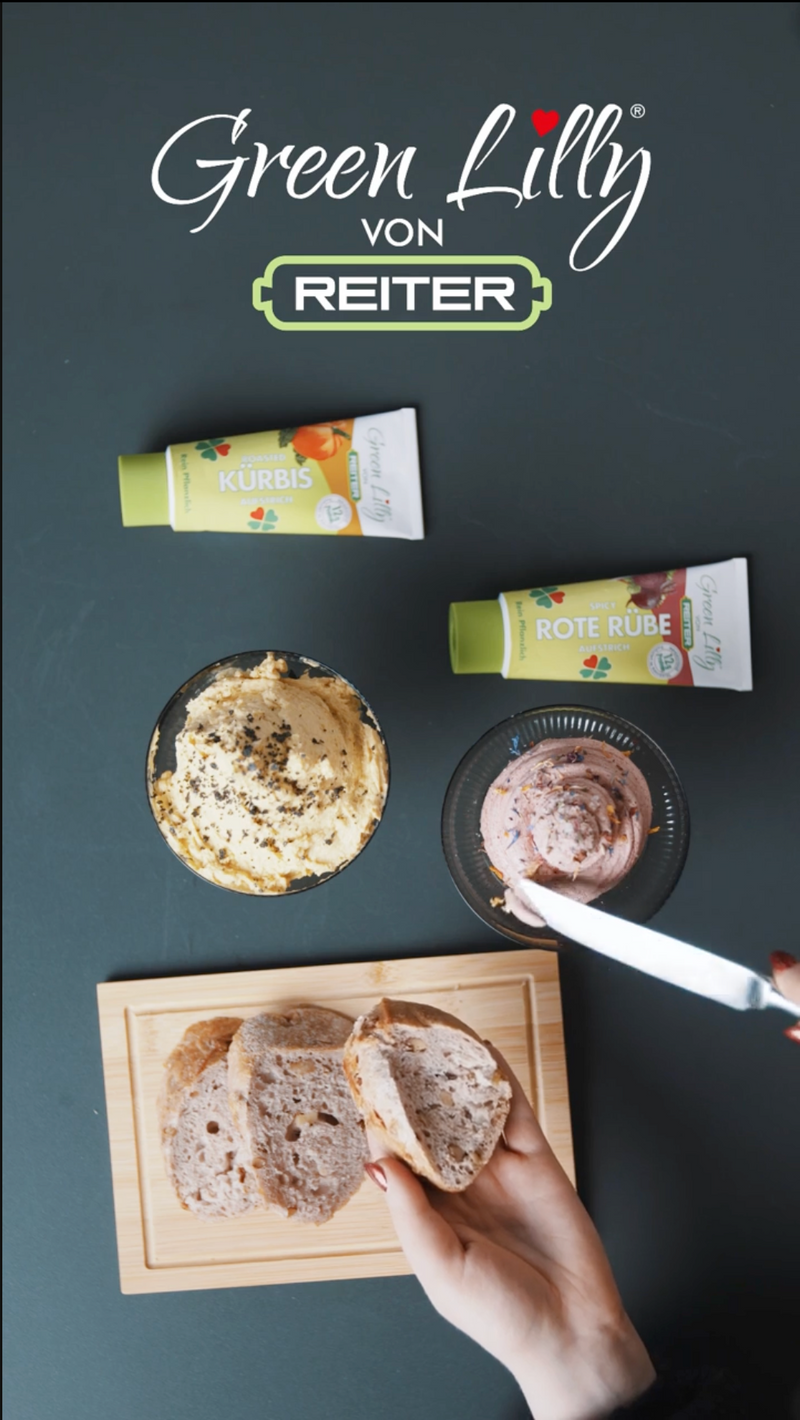 Bunte Butter mit Green Lilly Kürbis & Rote Rübe