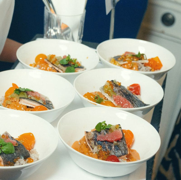 Konfierte Lachsforelle mit Green Lilly Tomate