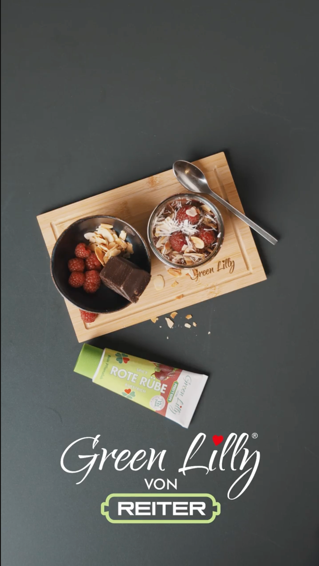 Schokomousse mit Green Lilly Rote Rübe